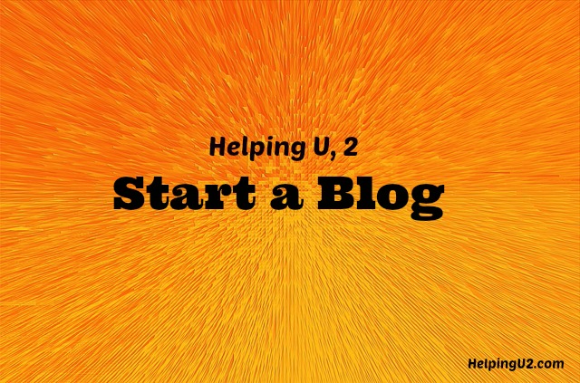 Helping you to start a blog.